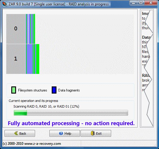 RAID reconstruction