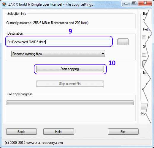 Copy RAID5 data